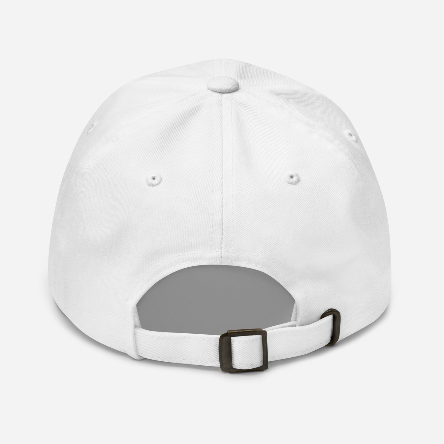 Casquette de baseball #SAYIT en coton sergé chino, profil bas, visière courbée, logo #SAYIT brodé à l’avant, ajustable avec boucle métallique, style urbain et minimaliste