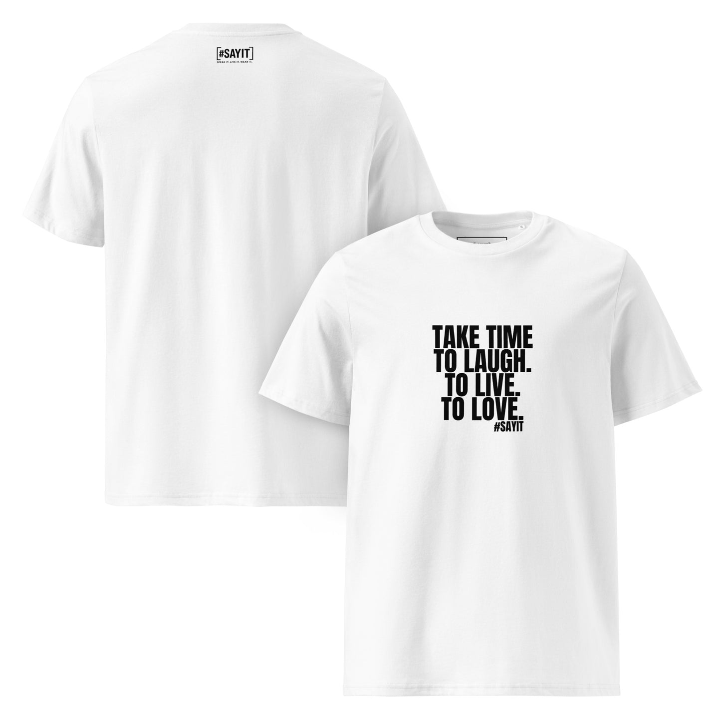 t-shirt citation, t-shirt message fort, affirmation de soi, force intérieure, résilience, streetwear affirmé, t-shirt motivation, empowerment, style minimaliste, t-shirt unisexe, selfmade, t-shirt #SAYIT, confiance en soi, mode engagée, développement personnel, t-shirt noir et blanc, vêtement à message, lifestyle inspirant, force mentale, expression personnelle