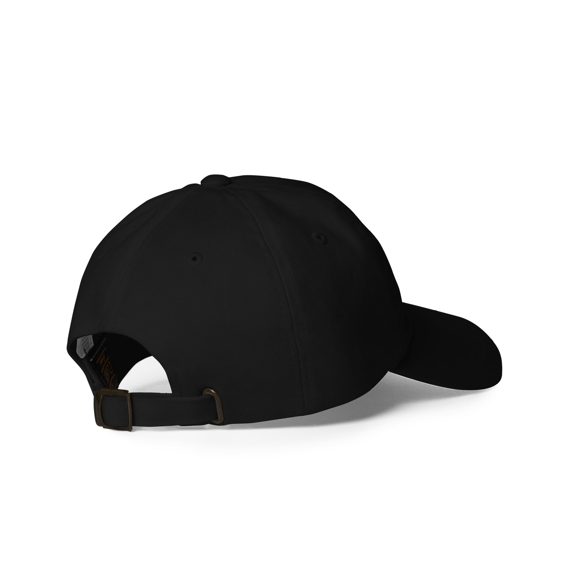 Casquette de baseball #SAYIT en coton sergé chino, profil bas, visière courbée, logo #SAYIT brodé à l’avant, ajustable avec boucle métallique, style urbain et minimaliste