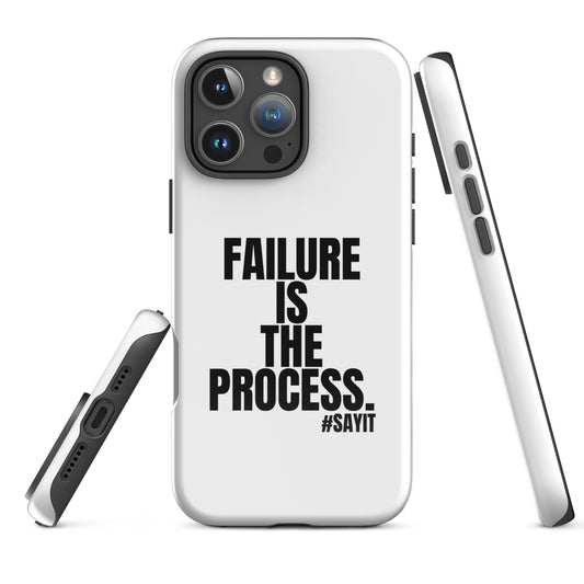 Coque iPhone #SAYIT minimaliste et antichoc, double protection avec extérieur en polycarbonate rigide et intérieur en TPU souple, découpes précises, compatible recharge sans fil, style épuré et affirmé