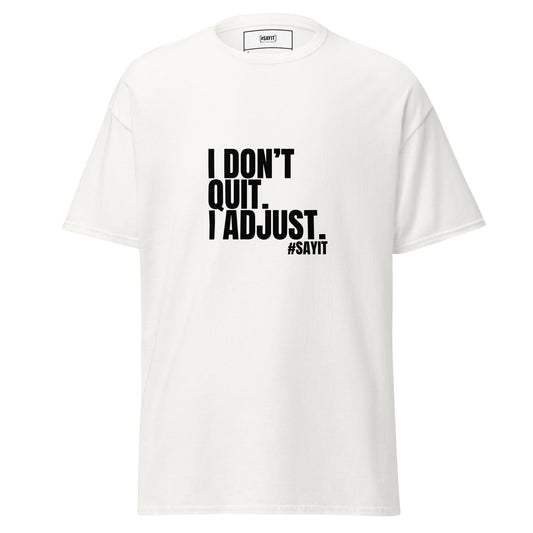 t-shirt unisexe, t-shirt streetwear coton, t-shirt 100 % coton, basique mode engagé, t-shirt #SAYIT, mode éthique unisexe, coton durable, t-shirt minimaliste, look streetwear, t-shirt à message