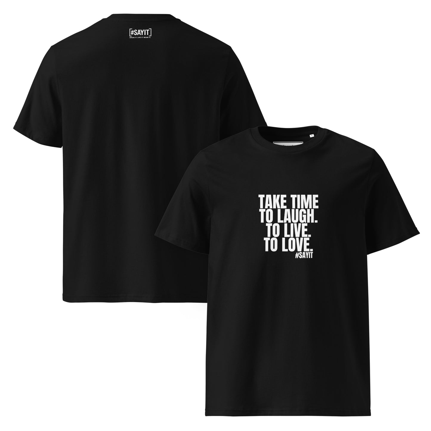 t-shirt citation, t-shirt message fort, affirmation de soi, force intérieure, résilience, streetwear affirmé, t-shirt motivation, empowerment, style minimaliste, t-shirt unisexe, selfmade, t-shirt #SAYIT, confiance en soi, mode engagée, développement personnel, t-shirt noir et blanc, vêtement à message, lifestyle inspirant, force mentale, expression personnelle