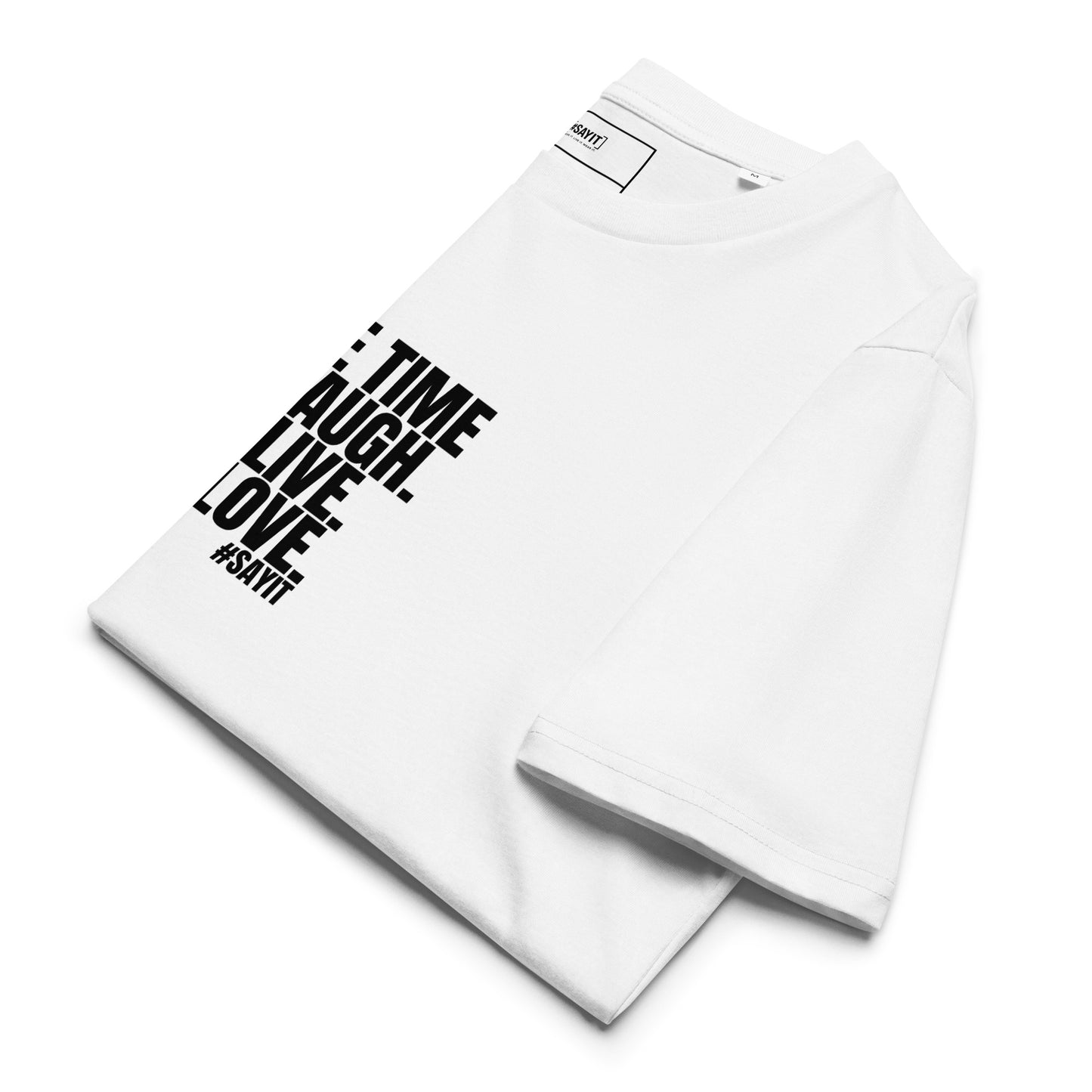 t-shirt citation, t-shirt message fort, affirmation de soi, force intérieure, résilience, streetwear affirmé, t-shirt motivation, empowerment, style minimaliste, t-shirt unisexe, selfmade, t-shirt #SAYIT, confiance en soi, mode engagée, développement personnel, t-shirt noir et blanc, vêtement à message, lifestyle inspirant, force mentale, expression personnelle
